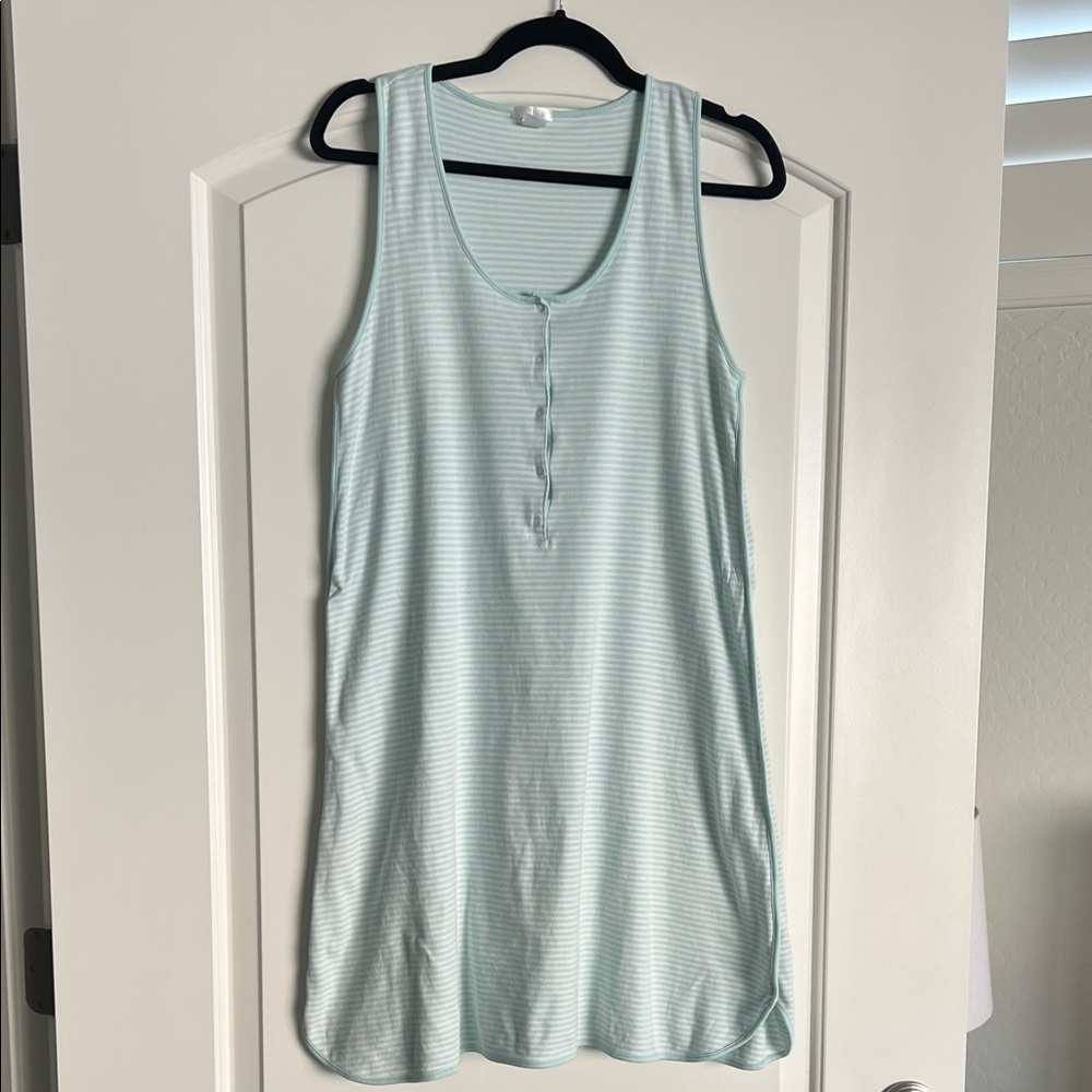 LAKE Pajamas Maternity Striped Sleep Gown